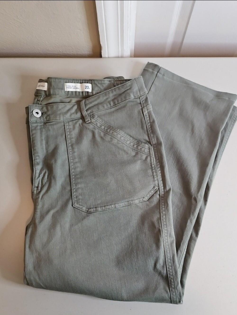 J. Jill Denim High-Rise Straight-Leg Ankle Pants Size 20R